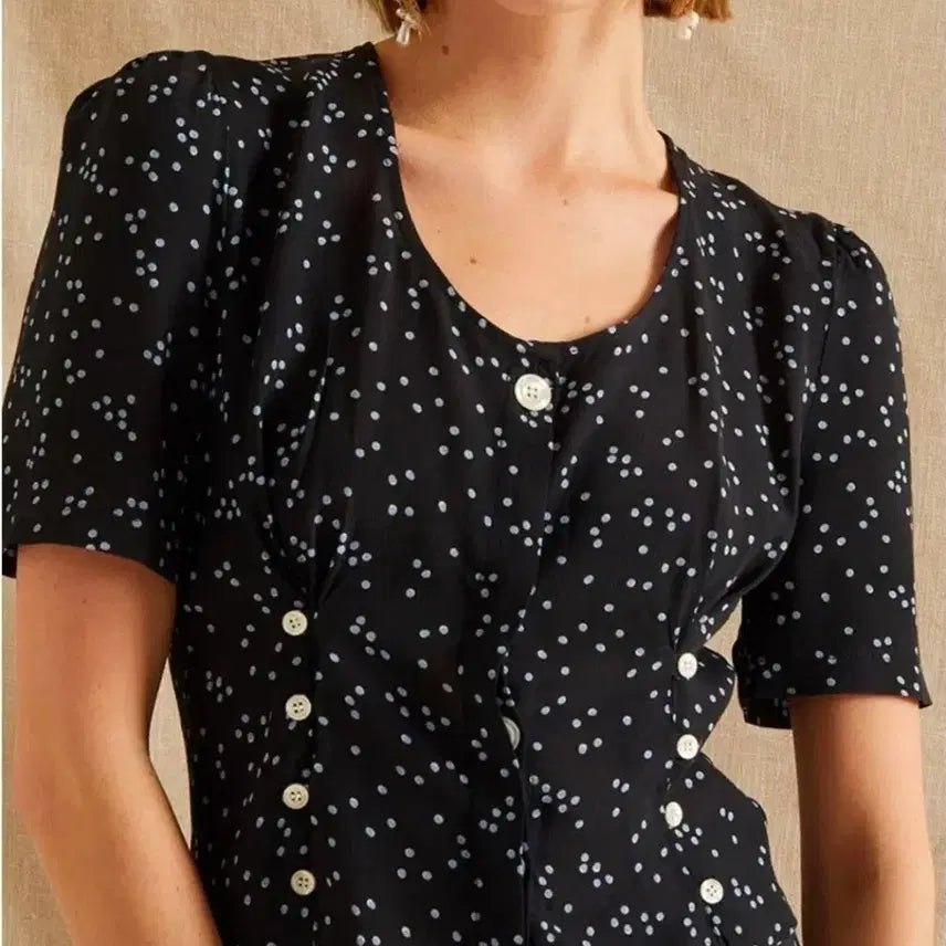 [BUNJANG] ROUJE PARIS 22SS Dot Print Blouse / ROUJE PARIS 루즈 블라우스 22SS