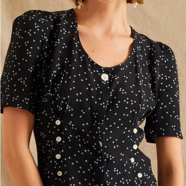 [BUNJANG] ROUJE PARIS 22SS Dot Print Blouse / ROUJE PARIS 루즈 블라우스 22SS