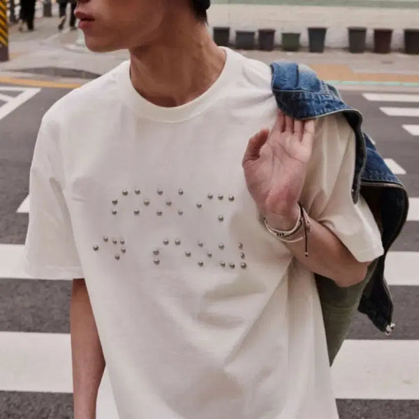 [BUNJANG] SOOKIM Braille T-Shirt / 수킴 SOOKIM BRAILLE 반팔티