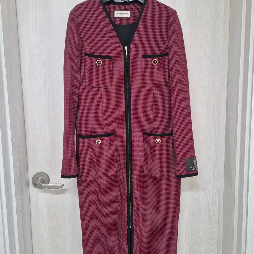 [BUNJANG] MOJO.S.FINE Red Check Jacket Dress / 모조에스핀 레드체크 자켓형원피스