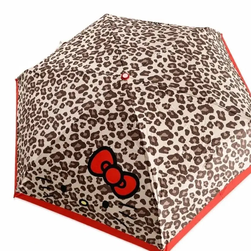 [BUNJANG] Hello Kitty Leopard Print Umbrellas (Set of 3) / 헬로키티 레오파드 호피 양우산 3종