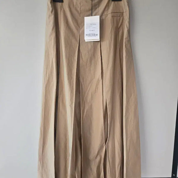 [BUNJANG] Time Pintuck Skirt Beige Size 55 / 타임 핀턱스커트 55사이즈