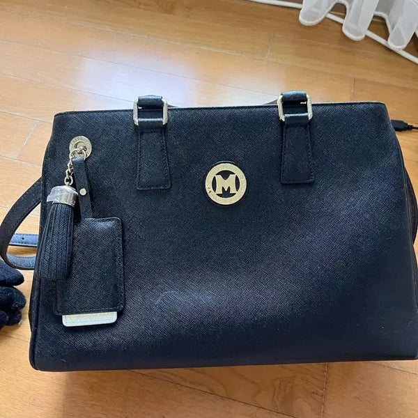 [BUNJANG] Metropolis Shoulder Tote Bag Black / 메트로시티 숄더 겸 토트백