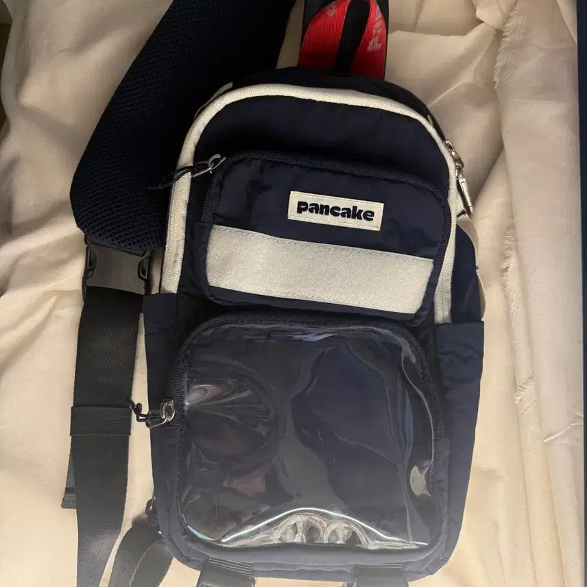[BUNJANG] Pancake Sling Bag Navy / pancake 팬케이크 덕질 슬링백 네이비