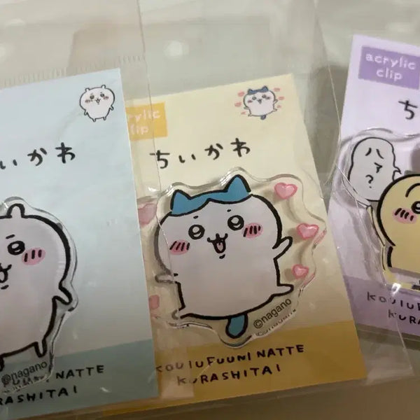 [BUNJANG] Chiikawa Acrylic Clip / 먼작귀 치이카와 아크릴 집게 원가 이하