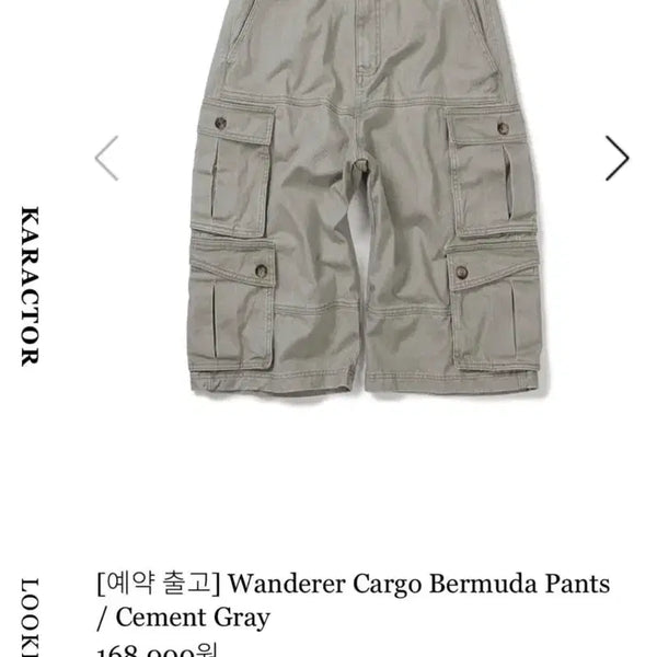 [BUNJANG] Carhartt Wanderer Cargo Bermuda Pants / 카락터 Wanderer cargo bermuda pants