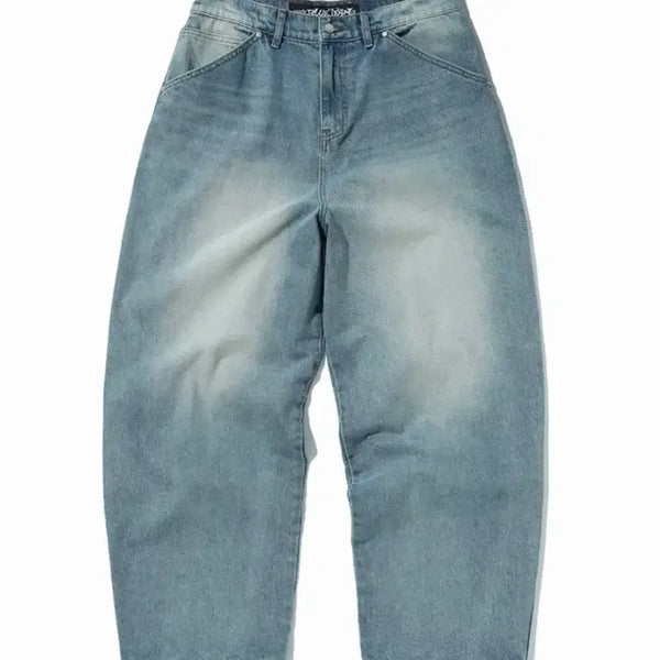 [BUNJANG] Suede Contour Pocket Denim Pants (M) Light Blue / 스웨이드 컨투어 포켓 데님 팬츠 (M) 라이트 블루