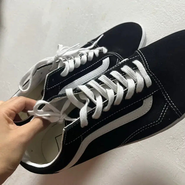 [BUNJANG] Vans Old Skool Suede Sneakers Black/White US 8.5 / 반스 올드스쿨 검흰 스웨이드 스니커즈265