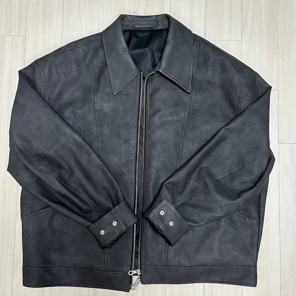[BUNJANG] 8SECONDS Men's Leather Jacket L / 8세컨즈 남성 레더 자켓 L