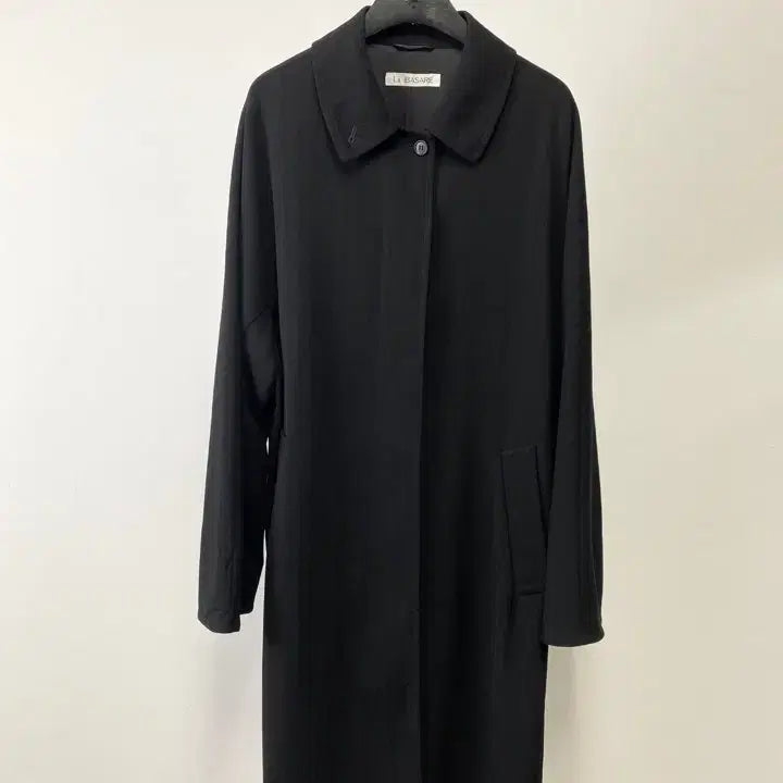 [BUNJANG] LA BASARE Vintage Striped Pattern Loose Fit Wool Coat / 빈티지 LA BASARE 스트라이프 패턴 루즈핏 울 코트