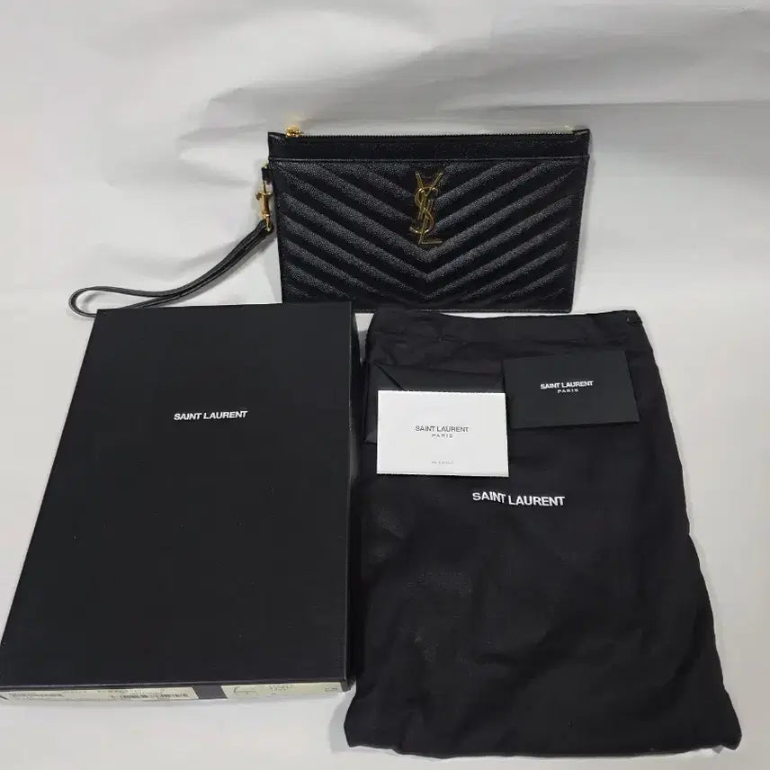 [BUNJANG] Saint Laurent Monogram Bill Pouch / 생로랑 모노그램 빌 파우치