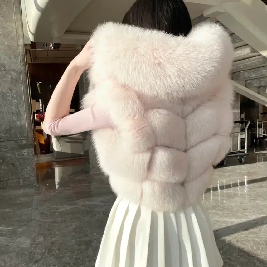 [BUNJANG] Real Fox Fur Hooded Jacket / 반후드리얼폭스퍼자켓 에스드레스슈가밤드오브