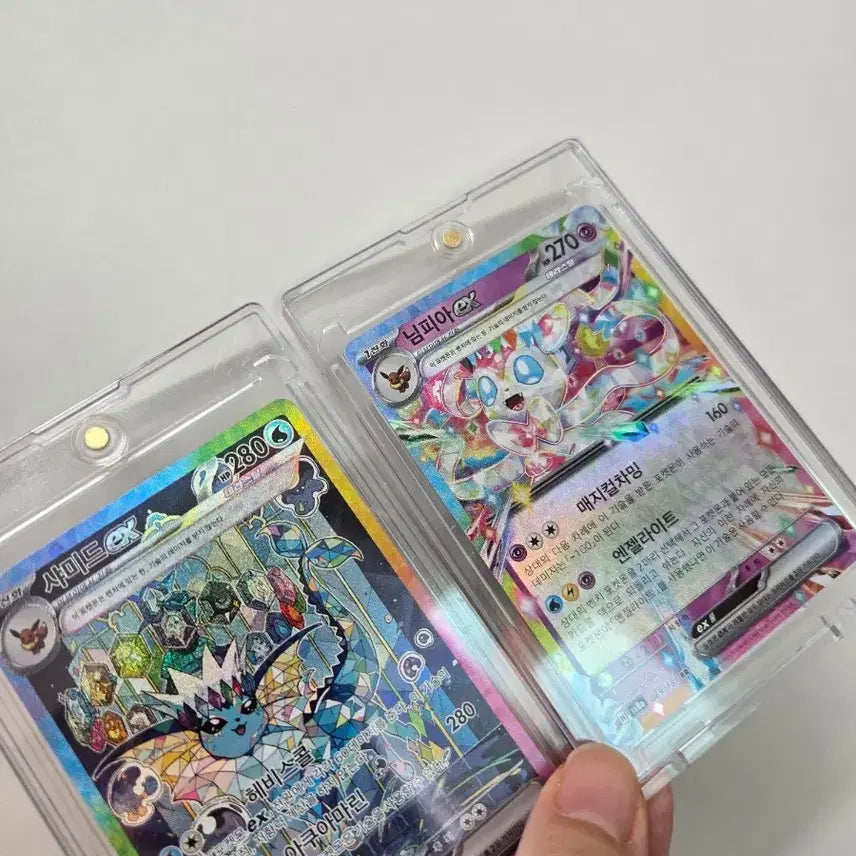 [BUNJANG] Vaporeon ex & Sylveon ex Bundle Set / 샤미드 ex 님피아 ex 일괄