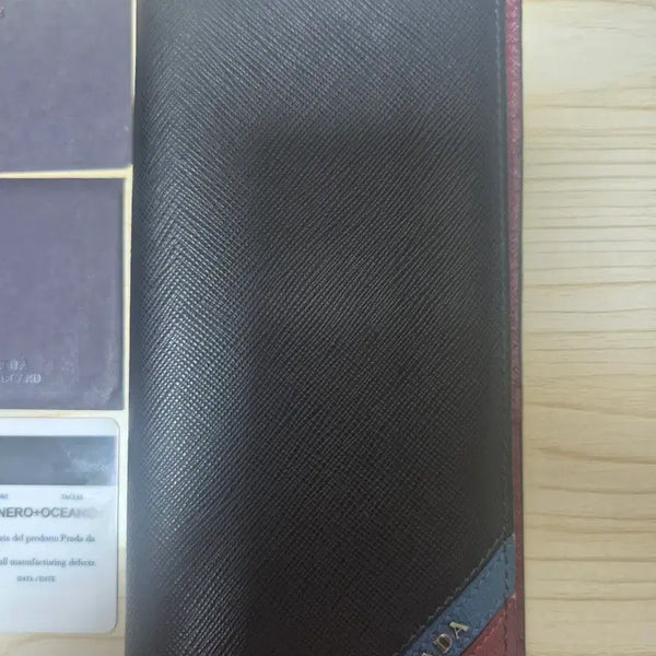 [BUNJANG] Prada Saffiano Patchwork Bicolor Special Edition Long Wallet / (프랑스 샹젤리제 거리 직접 구입) 보증서O 프라다 사피아노 패치워크/바이컬러 시즌 스페셜 에디션