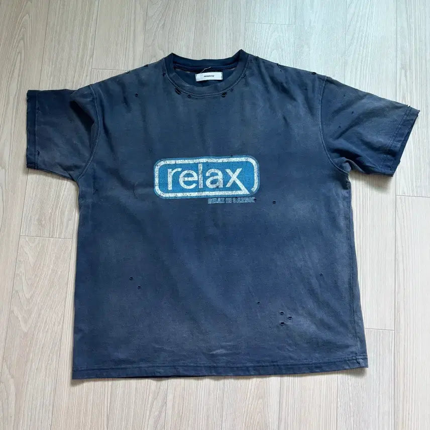 [BUNJANG] Nonode Relax T-Shirt Navy / 논노드 릴렉스 티셔츠 네이비