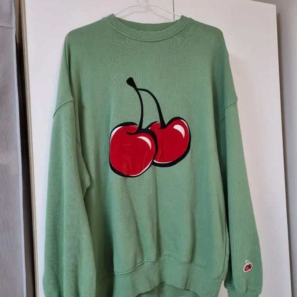 [BUNJANG] KIRSH Green Cherry Sweatshirt / 키르시 그린 체리 맨투맨 16,000원에 판매합니다