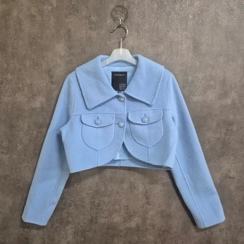 [BUNJANG] EGOIST Handmade Cropped Jacket with Big Collar / 에고이스트 핸드메이드 빅카라 크롭 자켓 55(m) EQ1WJ163