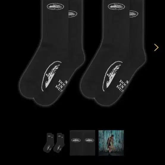[BUNJANG] Corteiz Alcatraz Black Socks 2-Pack / Corteiz 코르테이즈 알카트라즈 블랙 양말 삭스 2팩