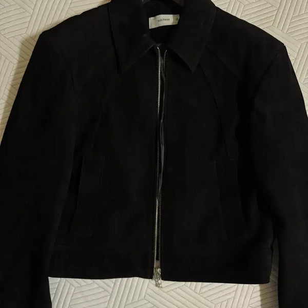 [BUNJANG] Waveness Suede Surge Cropped Jacket Size 1 / 웨이비니스 스웨이드 서지 크롭 자켓 (1사이즈)