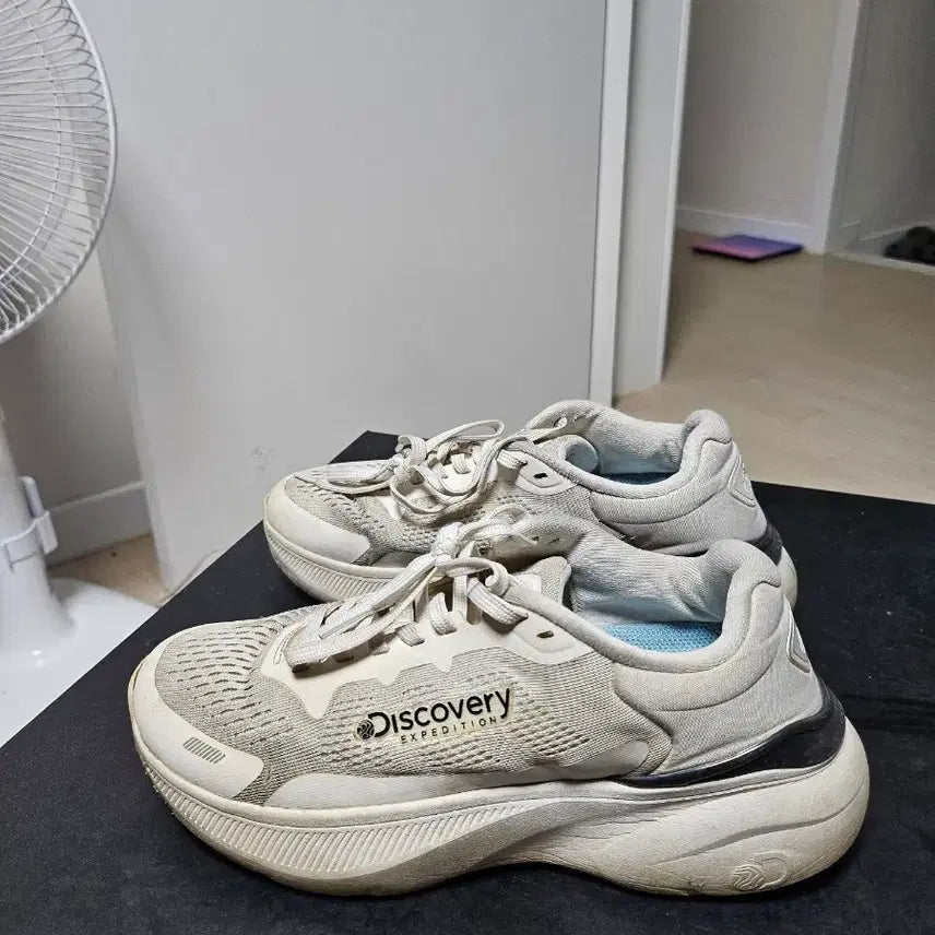 [BUNJANG] Discovery Expedition Beige Sneakers 240mm / 디스커버리 익스페디션 운동화 240mm 베이지 상태좋음