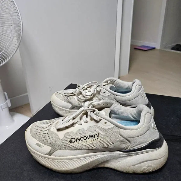 [BUNJANG] Discovery Expedition Beige Sneakers 240mm / 디스커버리 익스페디션 운동화 240mm 베이지 상태좋음