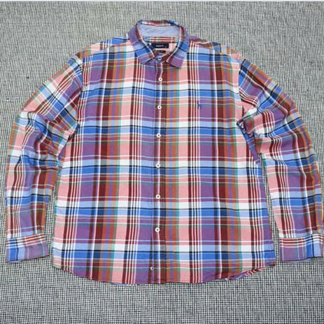 [BUNJANG] Hazzys Check Pattern Shirt Size 110 / 헤지스 체크 남방 110