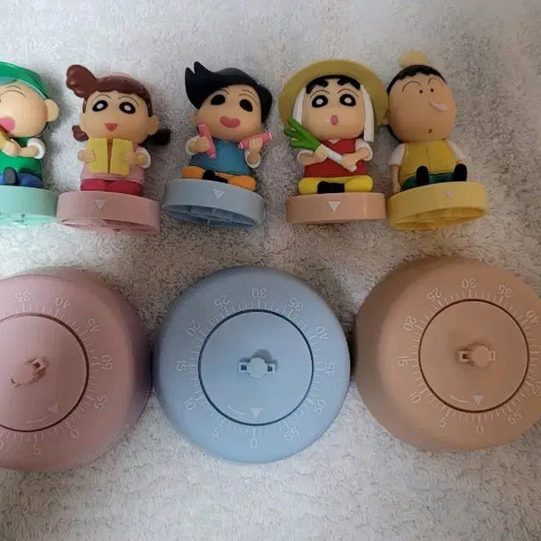 [BUNJANG] Crayon Shin-chan Budae Jjigae Timer Figure Set / 짱구 땅스 부대찌개 피규어