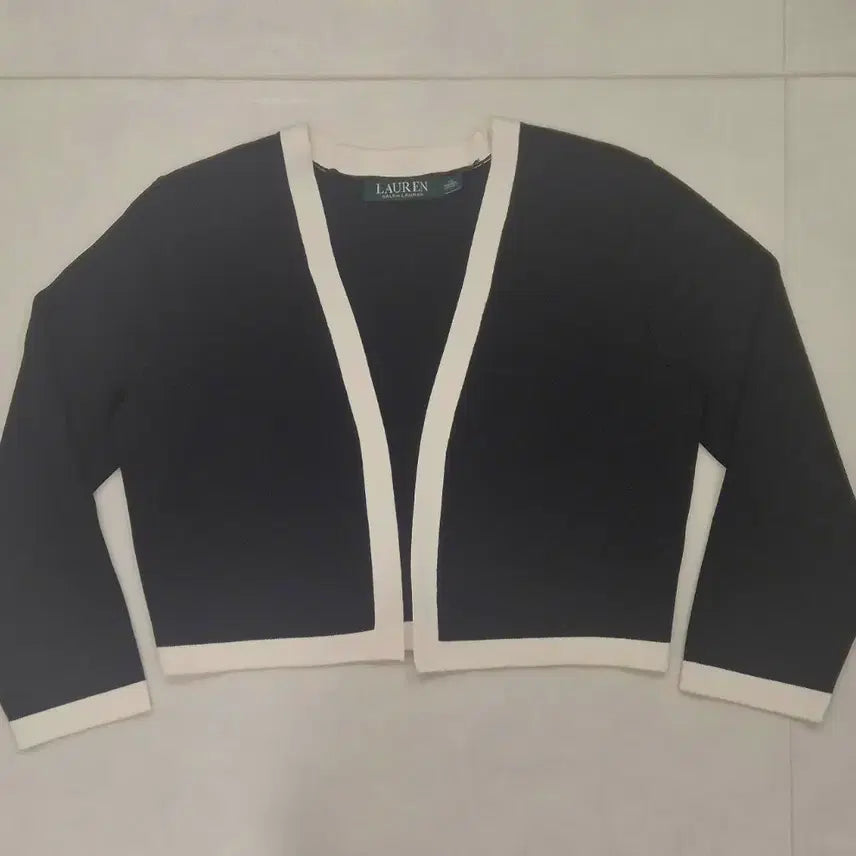 [BUNJANG] Ralph Lauren Open Line Crop Cardigan / 랄프로렌 오픈 라인 크롭 가디건
