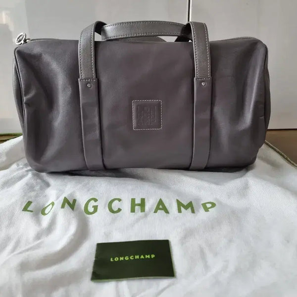 [BUNJANG] Longchamp Calfskin Double Bag Grey / 새상품) 롱샴 카프스킨 더블백 그레이