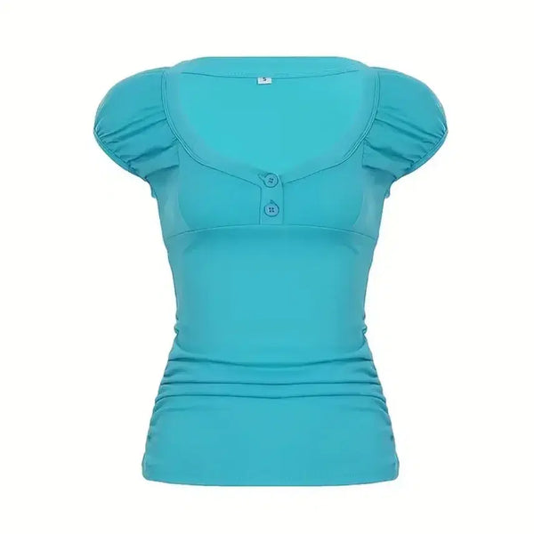 [BUNJANG] Avery Mint Short Sleeve T-Shirt / 에이블리 민트 반팔티