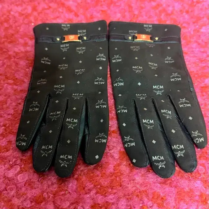 [BUNJANG] MCM Women's Brown Leather Gloves / MCM 여자 장갑