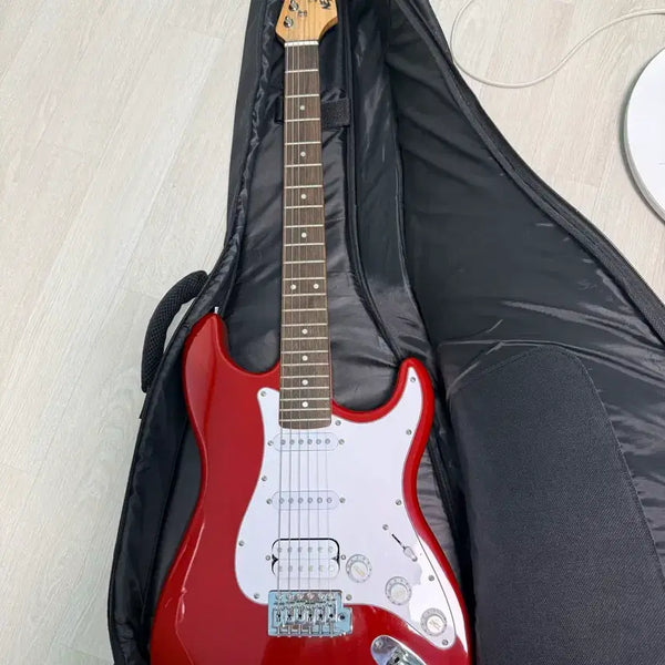 [BUNJANG] Nextin Electric Guitar Gig Bag Full Set / 넥스트인 기타 가방 풀세트 (스트랩, 카포, 튜너, 스트링, 피크, 융, 줄감개, 케이블