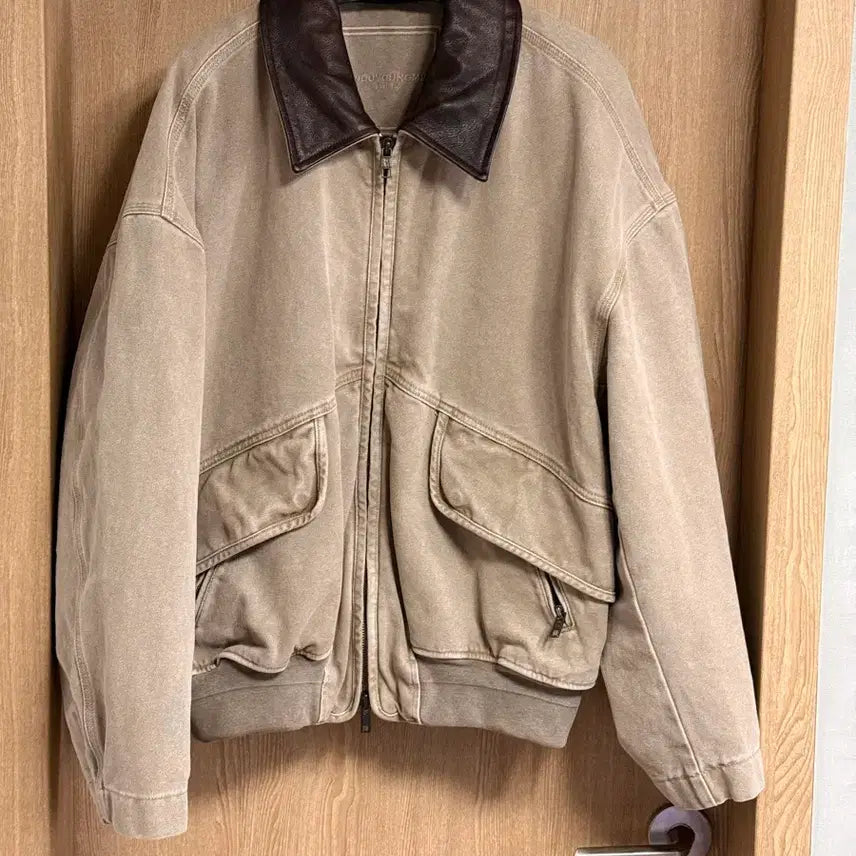 [BUNJANG] Wooyoungmi 25FW Leather Collar Work Jacket / 118만 구매 우영미 25fw 레더카라 워크자켓