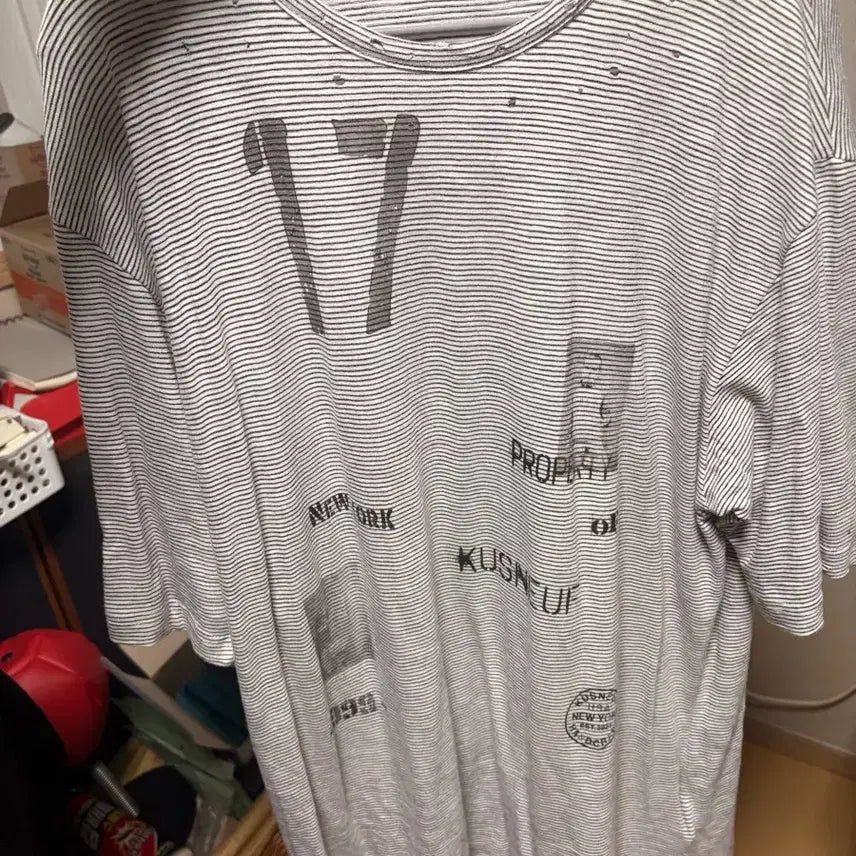 [BUNJANG] Kusnerf 71 Printing Long Sleeve T-Shirt / 쿠스너프 단가라 71 프린팅 긴팔 티셔츠