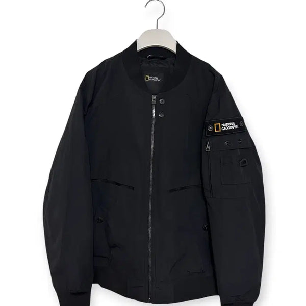 [BUNJANG] National Geographic Black Bomber Jacket / 내셔널지오그래픽 블랙 항공점퍼