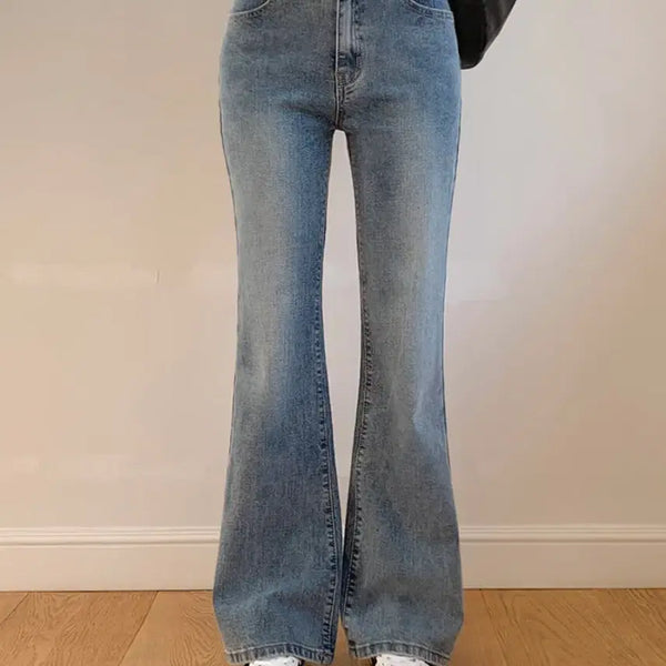 [BUNJANG] NISSOM Bootcut Jeans (Medium Blue, Size L/29) / 니썸 부츠컷 바지 청바지 중청 미들 L (29) 에이블리 지그재그