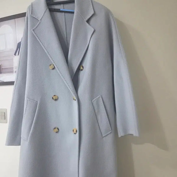 [BUNJANG] Long Handmade Double Wool Coat / 롱핸드메이드 더블 울코트 (무배)