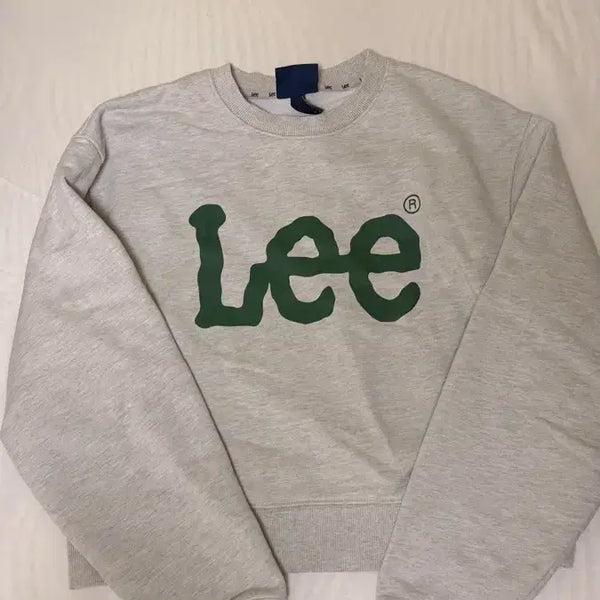 [BUNJANG] LEE Logo Sweatshirt - Grey / 리 맨투맨