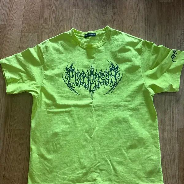 [BUNJANG] PROJECT G/R Fluorescent Short Sleeve T-Shirt / PROJECT G/R 형광 반팔티