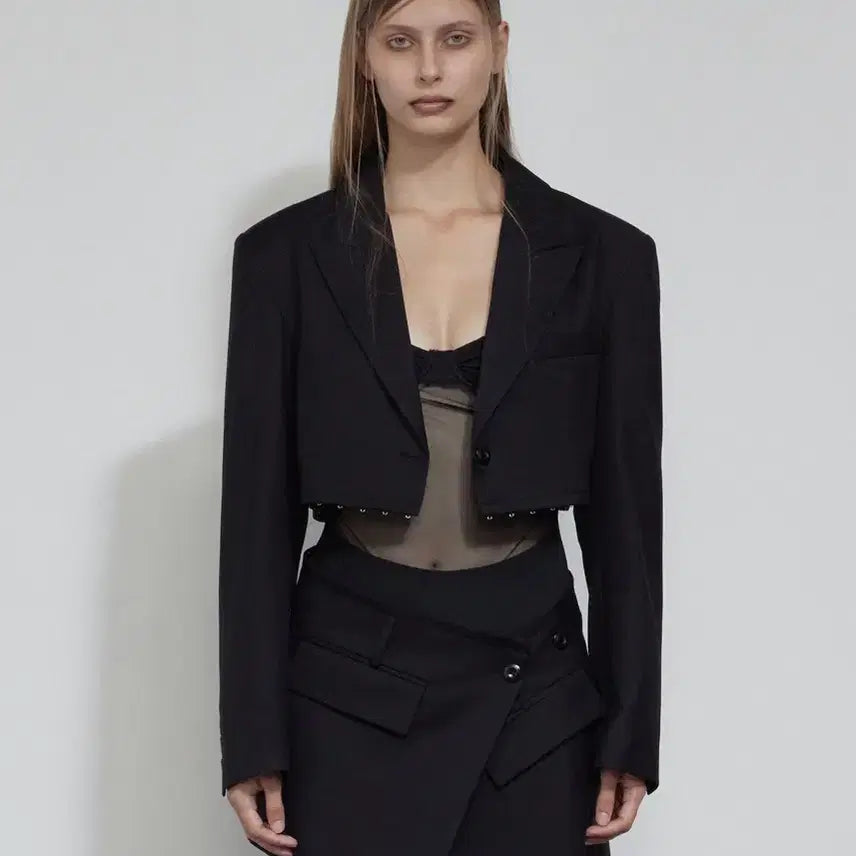 [BUNJANG] Bohemian Seoul Hooked 2-Way Blazer Black / 보헤미안서울 HOOKED 2WAY BLAZER, BLACK 판매