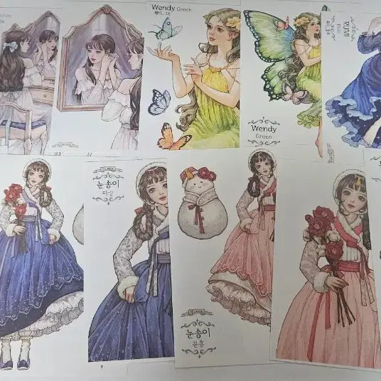 [BUNJANG] Hwara Character Stickers E Pack - Small Quantity Sale / 화라님 인스 소분판매(E)