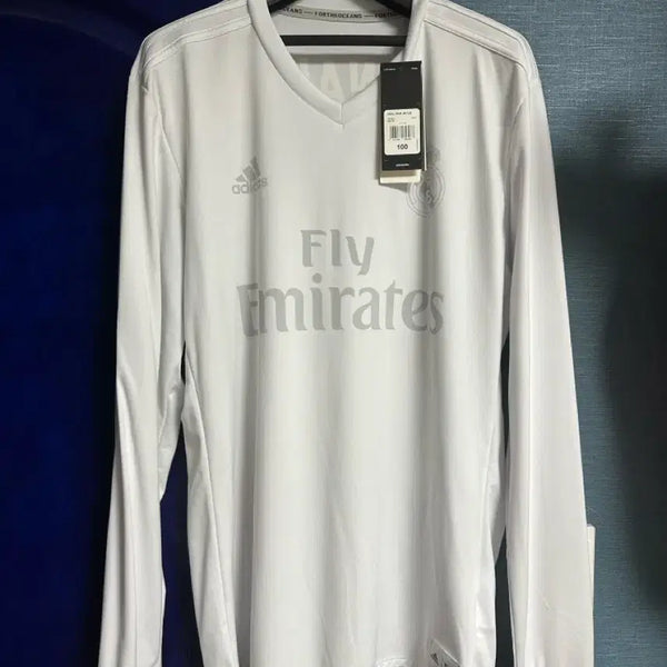 [BUNJANG] Real Madrid 2016-17 Cristiano Ronaldo Long-Sleeve Authentic Jersey (Size 100) / [100] 16-17 레알 팔리 긴팔 호날두 유니폼 택채 새상품