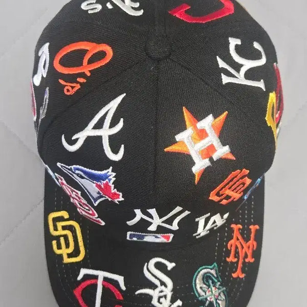 [BUNJANG] New Era 9FORTY MLB Logo All Over Ball Cap / 뉴에라 9forty MLB 로고 올오버 볼캡
