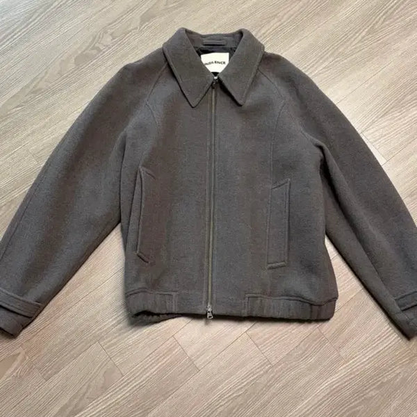 [BUNJANG] Insilence Soft Wool Raglan Blouson Grey Brown / 인사일런스 소프트 울 래글런 블루종 GREY BROWN