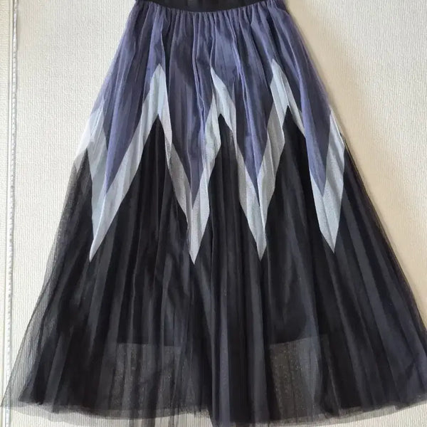 [BUNJANG] Women's Long Chiffon Skirt / 롱스커트 샤스커트 고무줄 치마