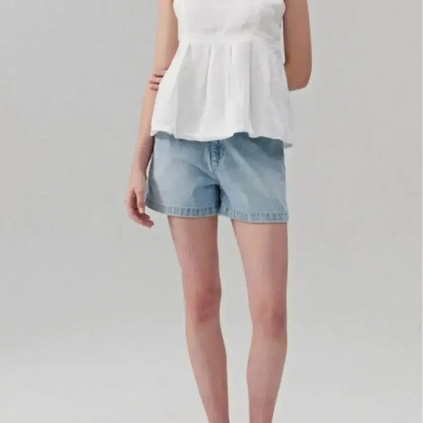 [BUNJANG] The Barnet Ribbon Strap Top F / 더바넷 리본 스트랩 탑 F