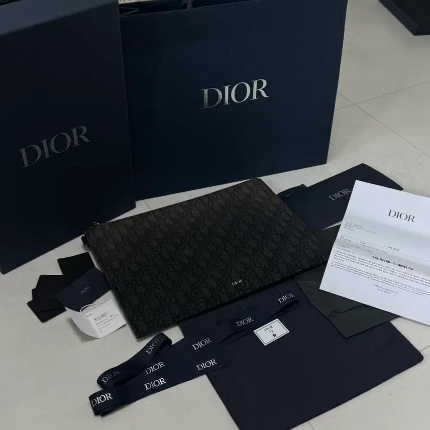 [BUNJANG] Christian Dior Oblique A4 Clutch Bag / [정품]디올 오블리크 a4클러치백(풀구성)