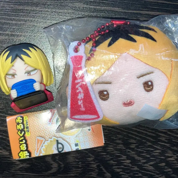 [BUNJANG] Haikyuu!! Kozume Kenma "Face Rattle" Keychain & Mini Figure Bundle Set / 일괄) 하이큐 코즈메 켄마 얼굴 딸랑이 키링, 미니 피규어 일괄 판매