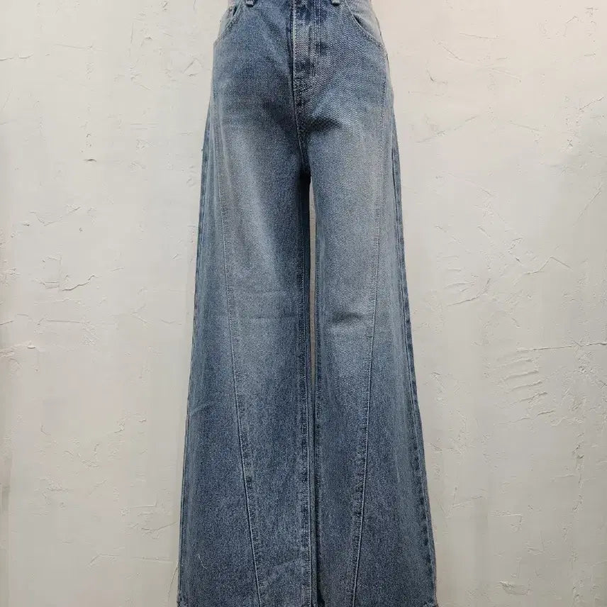 [BUNJANG] Wide Bootcut Denim Pants Blue / 와이드 데님 팬츠 블루 부츠컷