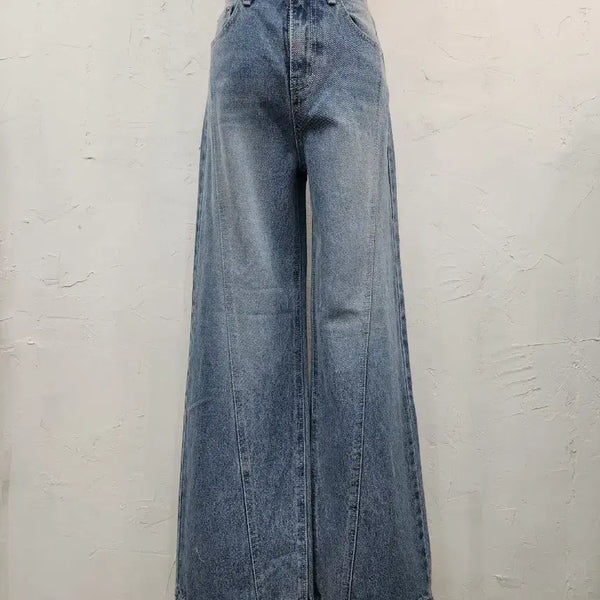 [BUNJANG] Wide Bootcut Denim Pants Blue / 와이드 데님 팬츠 블루 부츠컷